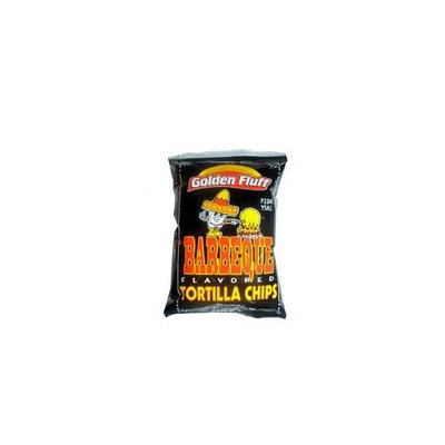 Golden Fluff 11224 Small BBQ Tortilla Chips 4119 Case of 48 x 1 oz