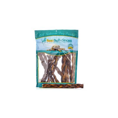 Best Bully Sticks 12 Inch Thick Braided Bully Sticks / 75 Pack