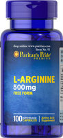 Puritan's Pride 2 Units of L-Arginine 500 mg-100-Capsules