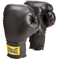Everlast 2974 Everlast Wristwrap Gloves - Black (w/White Label)