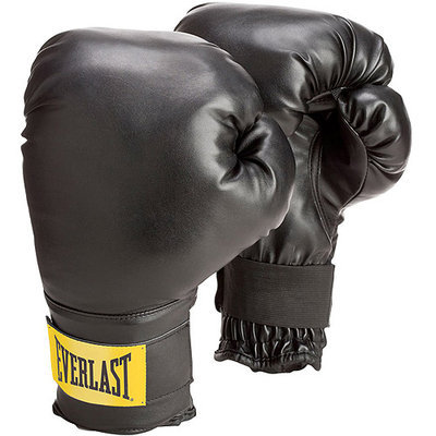 Everlast 2974 Everlast Wristwrap Gloves - Black (w/White Label)