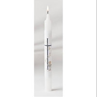 Roman Pack of 24 First Communion Gifts White Religious Christian Taper Candles 10