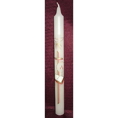 Roman Club Pack Of 48 Confirmation Christian Taper Candles 10