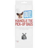 Out Pet Waste Pick-Up Handle Tie Bags 50 Count