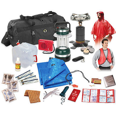 Stansport Hurricane/Earthquake/Flood Emergency Preparedness Kit, 34-Piece