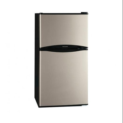 Frigidaire Compact Refrigerator 4.5 cu. ft. Mini Refrigerator in Silver Mist, Energy Star Stainless Look FFPS4533QM