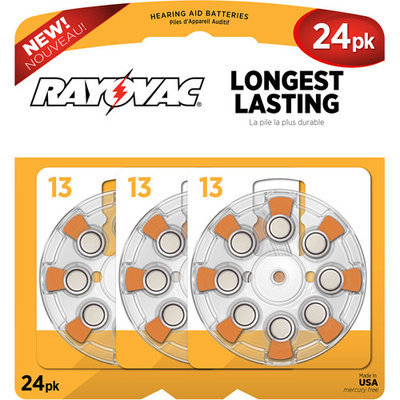Rayovac L13ZA24ZM 24 Pack Battery for Hearing Aid
