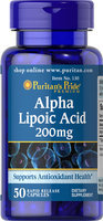 Puritan's Pride 2 Units of Alpha Lipoic Acid 200 mg-50-Capsules