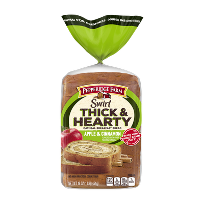 Pepperidge Farm® Apple & Cinnamon Swirl Oatmeal Hearty Breakfast Bread