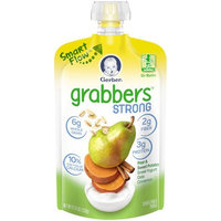 Gerber® Grabbers® Strong Squeezable Puree | Pear & Sweet Potato, Greek Yogurt, Oats, Cinnamon