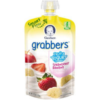 Gerber® Grabbers® Fruit & Yogurt Squeezable Puree | Strawberry Banana