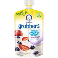 Gerber® Grabbers® Fruit & Yogurt Squeezable Puree | Very Berry