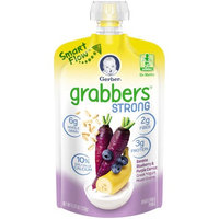 Gerber® Grabbers® Strong Squeezable Puree | Banana Blueberry & Purple Carrot, Greek Yogurt, Mixed Grains