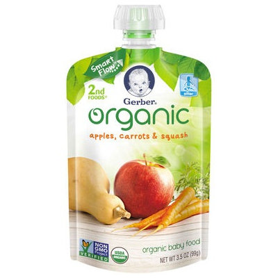 Gerber® Organic 2nd Foods® Baby Food | Apples Carrots & Squash