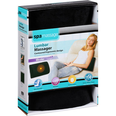 Spa Massage Lumbar Massager, Black