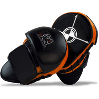 Rival Boxing Mini Russ Anber Punch Mitts - Black/Orange/White