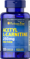 Puritan's Pride Acetyl L-Carnitine 250 mg-120 Capsules