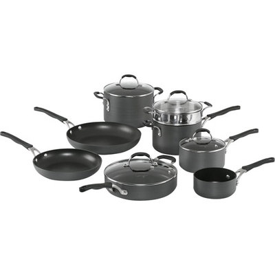 Cooking With Calphalon 12-Pc. Hard-Anodized Cookware Set