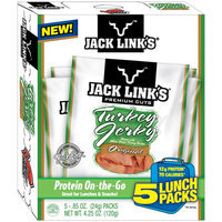 Jack Link's Premium Cuts Original Turkey Jerky, 0.85 oz, 5 count