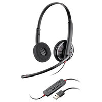 Plantronics Blackwire C320-m Headset - Stereo - USB - Wired - Over-the-head - Binaural - Supra-aural - Noise Cancelling Microphone (89919-78)