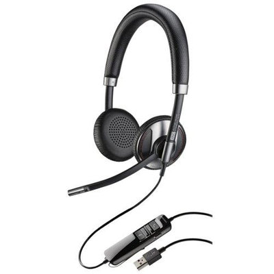 Plantronics Blackwire 725 Corded USB Headset With Active Noise Canceling - Stereo - USB - Wired - 20 Hz - 20 Khz - Over-the-head - Binaural - Supra-aural (202581-01)