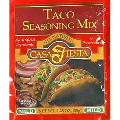 Casa Fiesta Taco Seasoning 1.25-Ounce Packages -Pack of 24