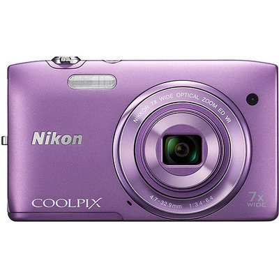 Nikon COOLPIX S3500 20 Megapixel Digital Camera - Purple