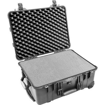 PELICAN 1560 LOCK N ROLL CASE W/ FOAM BLACK