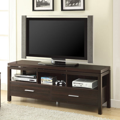Dark Brown TV Console with Drawers by Coaster Furniture
