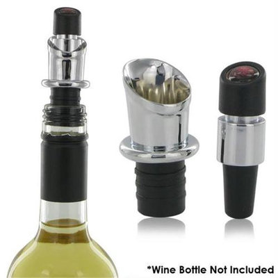 Perfect Solutions 188611 Napa Essentials Deluxe Wine Bottle Stopper & Pourer