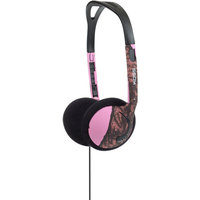 KOSS 181678 over-the-head on-ear mossy oak headphones, pink