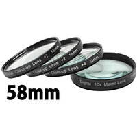 Digital Concepts +1 +2 +4 +10 Close-Up Macro Filter Set With Pouch (58mm)
