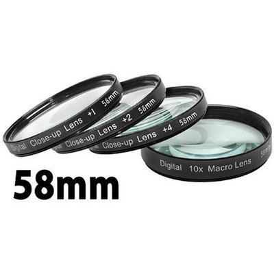 Digital Concepts +1 +2 +4 +10 Close-Up Macro Filter Set With Pouch (58mm)