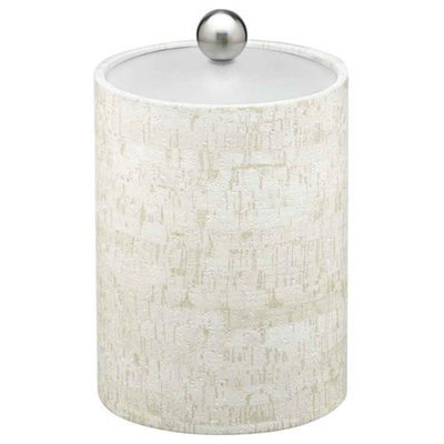 Stucco Cork 2qt Tall Ice Bucket with Lucite Lid