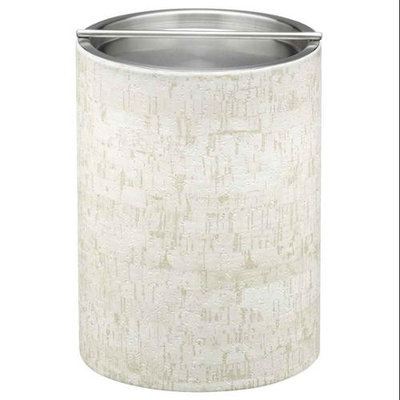 Stucco Cork 2qt Tall Ice Bucket with Metal Bar Cover