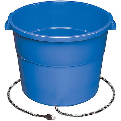 Allied Precision 16HB 16 Gallon Heated Bucket - Blue