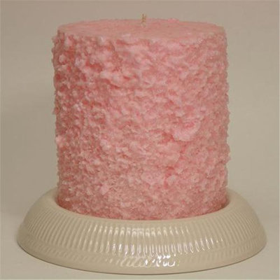 Hearth & Home Traditions 20010 4x4.5 Cake Candle - Strawberry ShortCake