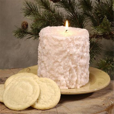 Hearth & Home Traditions 20028 4x4.5 Cake Candle - Sugar Cookie