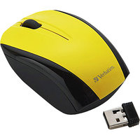 Verbatim Nano Wireless Notebook Optical Mouse, Yellow 96900