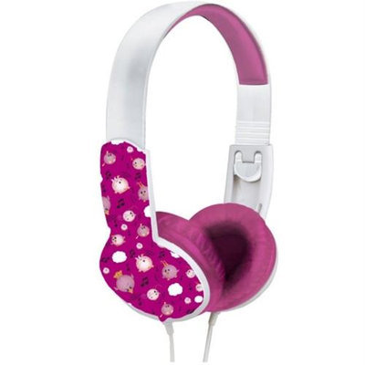 Maxell Safe Soundz Head Phones - Pink/White