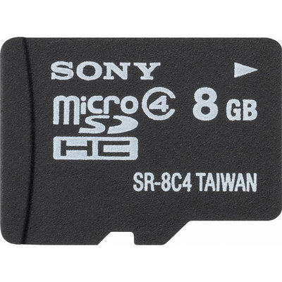 Sony SR8A4/TQMN 8GB microSD High Capacity (microSDHC) - 1 Card