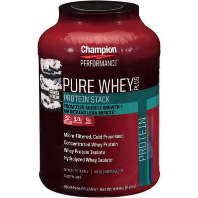 Champion Nutrition Pure Whey Plus Cookies & Cream - 4.8 lbs