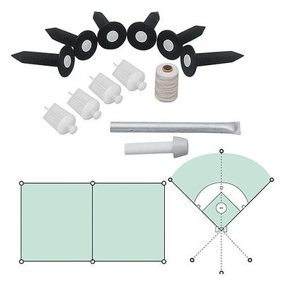 MARKERS INC MKBLP6 Football Training Baseball Field Lining Kit