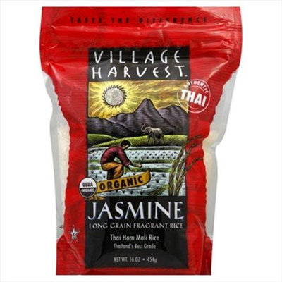 Village Harvest Organic Thai Jasmine 16-Ounce -Pack of 6