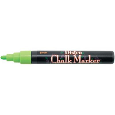 Uchida 130201 Bistro Chalk Marker 6mm Bullet Tip 1-Pkg-Fluorescent Green