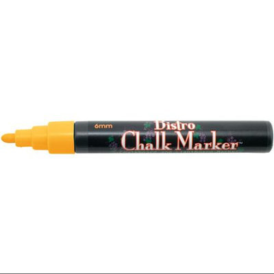 Uchida 130202 Bistro Chalk Marker 6mm Bullet Tip 1-Pkg-Fluorescent Orange