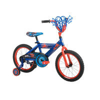 Huffy Boys' Marvel Spider-Man 16-Inch Bike With WebTrap Handlebar Basket