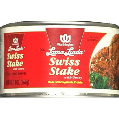 Loma Linda Swiss Stake With Gravy 13-Ounce Cans -Pack of 6