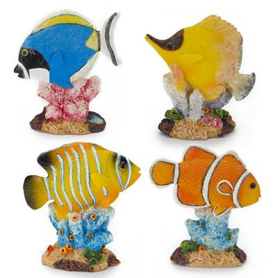Penn-plax Inc. Penn Plax 20 Piece Glow Fish Aquarium Decor