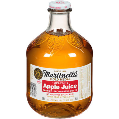S Martinelli Martinelli's Gold Medal 100% Pure Apple Juice, 50.7 fl oz (Pack of 6)